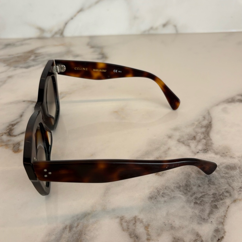 Celine Cat Eye Sunglasses CL41000/S Tortoiseshell Brown Gradient Designer Shades - Picture 5 of 13